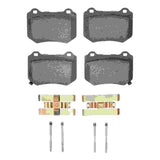 Dynamic Friction 2018-2025 Subaru WRX Rear 5000 Advanced Low Metallic Brake Pads and Hardware Kit by Dynamic Friction Company 1551-2118-01