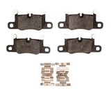 Dynamic Friction 2019-2023 Porsche Cayenne Rear 5000 Advanced Low Metallic Brake Pads and Hardware Kit by Dynamic Friction Company 1551-2148-01