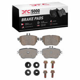 Dynamic Friction 2020-2023 Mercedes-Benz E350 Rear 5000 Advanced Ceramic Brake Pads and Hardware Kit by Dynamic Friction Company 1551-2163-01