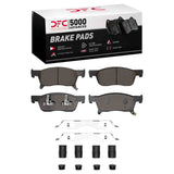 Dynamic Friction 2019-2025 Subaru Ascent Front 5000 Advanced Ceramic Brake Pads and Hardware Kit by Dynamic Friction Company 1551-2170-01
