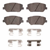 Dynamic Friction 2019-2020 Hyundai Santa Fe Front 5000 Advanced Ceramic Brake Pads and Hardware Kit by Dynamic Friction Company 1551-2198-01