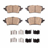 Dynamic Friction 2018-2022 Toyota C-HR Rear 5000 Advanced Ceramic Brake Pads and Hardware Kit by Dynamic Friction Company 1551-2202-01