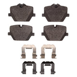 Dynamic Friction 2019-2025 BMW Z4 Rear 5000 Advanced Low Metallic Brake Pads and Hardware Kit by Dynamic Friction Company 1551-2220-01