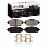 Dynamic Friction 2014-2025 Mazda 3 Front 5000 Advanced Ceramic Brake Pads and Hardware Kit by Dynamic Friction Company 1551-2275-01