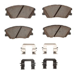 Dynamic Friction 2020-2022 Kia Soul Front 5000 Advanced Ceramic Brake Pads and Hardware Kit by Dynamic Friction Company 1551-2287-01