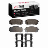 Dynamic Friction 2021-2025 Hyundai Elantra Front 5000 Advanced Ceramic Brake Pads and Hardware Kit by Dynamic Friction Company 1551-2302-02