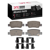 Dynamic Friction 2021-2025 Hyundai Kona EV Rear 5000 Advanced Ceramic Brake Pads and Hardware Kit by Dynamic Friction Company 1551-2373-11