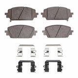 Dynamic Friction 2021-2026 Genesis G80 Front 5000 Advanced Ceramic Brake Pads and Hardware Kit by Dynamic Friction Company 1551-2380-01