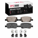 Dynamic Friction 2021-2026 Hyundai Palisade Rear 5000 Advanced Ceramic Brake Pads and Hardware Kit by Dynamic Friction Company 1551-2381-01