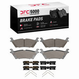 Dynamic Friction 2022-2025 Ford F-150 Lightning Rear 5000 Advanced Ceramic Brake Pads and Hardware Kit by Dynamic Friction Company 1551-2383-11