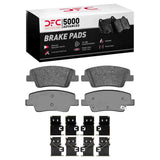 Dynamic Friction 2021-2026 Genesis GV70 Rear 5000 Advanced Ceramic Brake Pads and Hardware Kit by Dynamic Friction Company 1551-2394-01