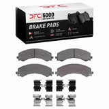 Dynamic Friction 2021-2025 Chevrolet Express 3500 Rear 5000 Advanced Semi Metallic Brake Pads and Hardware Kit by Dynamic Friction Company 1551-2405-01