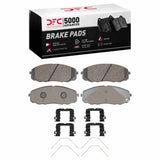 Dynamic Friction 2015-2021 Kia Sedona Front 5000 Advanced Ceramic Brake Pads and Hardware Kit by Dynamic Friction Company 1551-2408-01