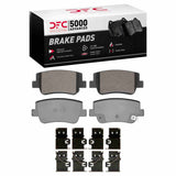 Dynamic Friction 2021-2025 Hyundai Sonata Rear 5000 Advanced Ceramic Brake Pads and Hardware Kit by Dynamic Friction Company 1551-2417-01