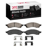 Dynamic Friction 2021-2024 Ford Edge Front 5000 Advanced Ceramic Brake Pads and Hardware Kit by Dynamic Friction Company 1551-2427-01