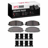 Dynamic Friction 2021-2025 Dodge Durango Front 5000 Advanced Semi Metallic Brake Pads and Hardware Kit by Dynamic Friction Company 1551-2429-01