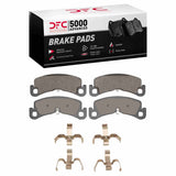 Dynamic Friction 2021-2025 Tesla Model X Front 5000 Advanced Low Metallic Brake Pads and Hardware Kit by Dynamic Friction Company 1551-2443-01
