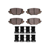 Dynamic Friction 2021-2025 Dodge Durango Rear 5000 Advanced Semi Metallic Brake Pads and Hardware Kit by Dynamic Friction Company 1551-2447-01