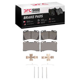 Dynamic Friction 2022-2025 Toyota GR Corolla Front 5000 Advanced Low Metallic Brake Pads and Hardware Kit by Dynamic Friction Company 1551-2450-01