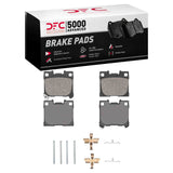 Dynamic Friction 2022-2025 Toyota GR Corolla Rear 5000 Advanced Low Metallic Brake Pads and Hardware Kit by Dynamic Friction Company 1551-2451-01