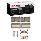 Dynamic Friction 2022-2024 Land Rover Range Rover Sport Front 5000 Advanced Ceramic Brake Pads and Hardware Kit by Dynamic Friction Company 1551-2462-01