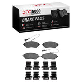 Dynamic Friction 2022-2025 Ram ProMaster EV Rear 5000 Advanced Semi Metallic Brake Pads and Hardware Kit by Dynamic Friction Company 1551-2467-01