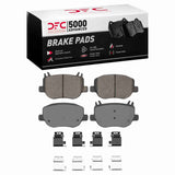 Dynamic Friction 2022-2025 Fisker Ocean Rear 5000 Advanced Low Metallic Brake Pads and Hardware Kit by Dynamic Friction Company 1551-2474-01