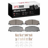 Dynamic Friction 2023-2026 Honda Pilot Front 5000 Advanced Ceramic Brake Pads and Hardware Kit by Dynamic Friction Company 1551-2477-01