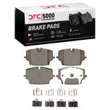 Dynamic Friction 2023-2026 BMW 228i Gran Coupe Front 5000 Advanced Low Metallic Brake Pads and Hardware Kit by Dynamic Friction Company 1551-2487-01