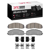 Dynamic Friction 2023-2025 Ford F-350 Super Duty 2WD Front 5000 Advanced Semi Metallic Brake Pads and Hardware Kit by Dynamic Friction Company 1551-2490-01