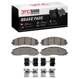 Dynamic Friction 2023-2025 Ford F-250 2WD (Super Duty) Rear 5000 Advanced Semi Metallic Brake Pads and Hardware Kit by Dynamic Friction Company 1551-2491-01