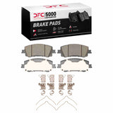 Dynamic Friction 2024-2025 Mazda CX-1990 Front 5000 Advanced Ceramic Brake Pads and Hardware Kit by Dynamic Friction Company 1551-2493-01