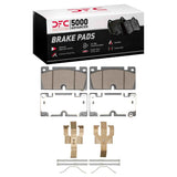 Dynamic Friction 2023-2025 Chevrolet Colorado Front 5000 Advanced Ceramic Brake Pads and Hardware Kit by Dynamic Friction Company 1551-2498-01