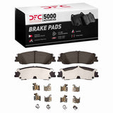 Dynamic Friction 2022-2025 Infiniti QX80 Rear 5000 Advanced Ceramic Brake Pads and Hardware Kit by Dynamic Friction Company 1551-2511-01