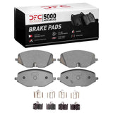 Dynamic Friction 2022-2023 Audi A3 (Mexico) Front 5000 Advanced Low Metallic Brake Pads and Hardware Kit by Dynamic Friction Company 1551-2522-01