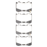 Dynamic Friction 2024-2025 Ford Mustang Rear 5000 Advanced Low Metallic Brake Pads by Dynamic Friction Company 1551-2528-00