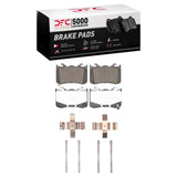 Dynamic Friction 2024-2025 Ford Mustang Rear 5000 Advanced Low Metallic Brake Pads and Hardware Kit by Dynamic Friction Company 1551-2528-01