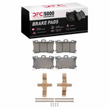 Dynamic Friction 2024-2025 Nissan Z Front 5000 Advanced Low Metallic Brake Pads and Hardware Kit by Dynamic Friction Company 1551-2532-01