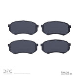 Dynamic Friction 1989-2004 Mitsubishi Fuso FE Front 5000 Advanced Semi Metallic Brake Pads by Dynamic Friction Company 1552-0433-00
