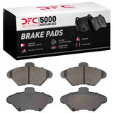 Dynamic Friction 1994-1998 Ford Mustang Front 5000 Advanced Semi Metallic Brake Pads by Dynamic Friction Company 1552-0600-00