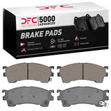 Dynamic Friction 1993-2000 Ford Probe Front 5000 Advanced Semi Metallic Brake Pads by Dynamic Friction Company 1552-0637-00