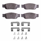 Dynamic Friction 2000-2002 Jaguar S-Type Front 5000 Advanced Low Metallic Brake Pads and Hardware Kit by Dynamic Friction Company 1552-0805-01