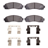 Dynamic Friction 2003-2011 Ford Ranger (USA/Canada) Front 5000 Advanced Semi Metallic Brake Pads and Hardware Kit by Dynamic Friction Company 1552-0833-01