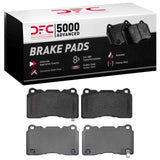 Dynamic Friction 2004-2025 Acura Integra Front/Rear 5000 Advanced Low Metallic Brake Pads by Dynamic Friction Company 1552-1001-00