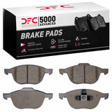 Dynamic Friction 2004-2018 Ford Focus Front 5000 Advanced Low Metallic Brake Pads by Dynamic Friction Company 1552-1044-00