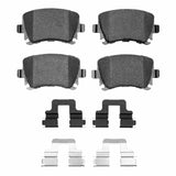 Dynamic Friction 2005-2011 Audi TT Rear 5000 Advanced Low Metallic Brake Pads and Hardware Kit by Dynamic Friction Company 1552-1108-01