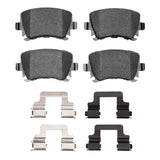 Dynamic Friction 2006-2021 Audi TT Quattro Rear 5000 Advanced Low Metallic Brake Pads and Hardware Kit by Dynamic Friction Company 1552-1108-02