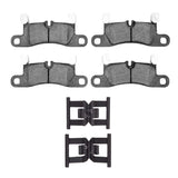 Dynamic Friction 2011-2014 Porsche Cayenne Rear 5000 Advanced Low Metallic Brake Pads and Hardware Kit by Dynamic Friction Company 1552-1453-01