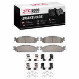 Dynamic Friction 2009-2010 Ford Flex Front 5000 Advanced Ceramic Brake Pads and Hardware Kit by Dynamic Friction Company 1552-1508-01