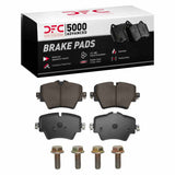 Dynamic Friction 2018-2025 BMW X4 Front 5000 Advanced Low Metallic Brake Pads and Hardware Kit by Dynamic Friction Company 1552-1892-01
